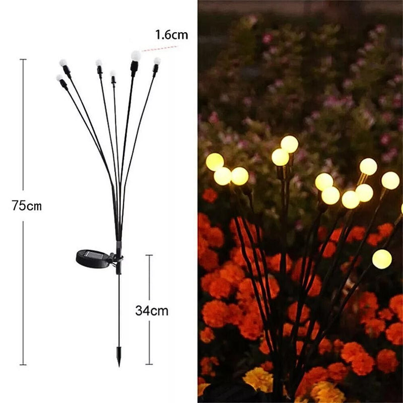 LED Solar Firefly Lights for Garden & Lawn